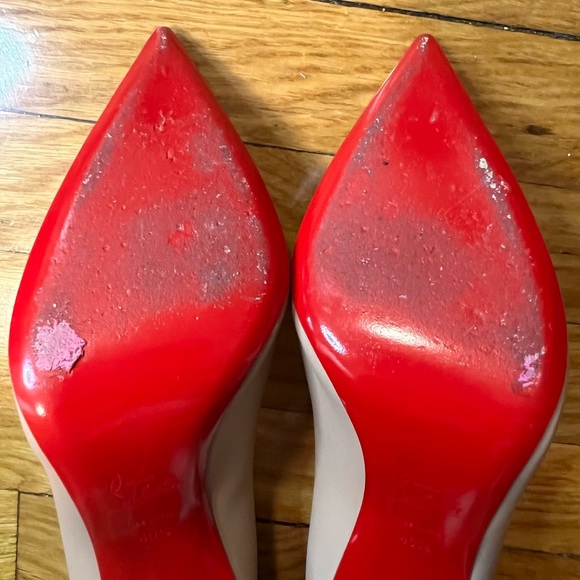 👠Christian Louboutin Kate Nappa 100 Leather Heels Authentic ICONIC Red Bottoms - Picture 8 of 14